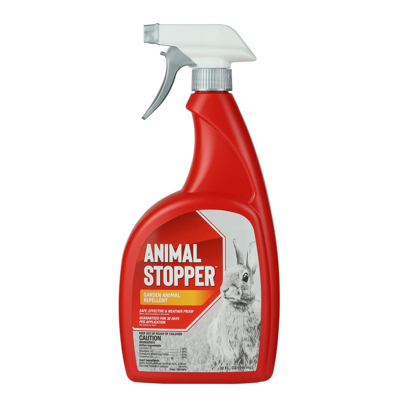 Deer Stopper Animal Stopper Liquid Animal Stopper Repellent All Natural Effective All Year Round Safe for People and Pets No Harsh Chemicals Garden Animal Repellent Ready to Use - 32 oz Trigger - Image 1